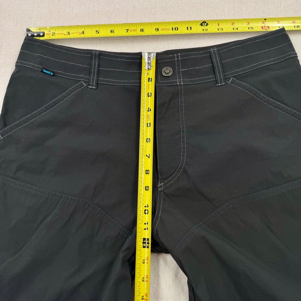 Kuhl Renegade Cargo Shorts Mens 36 Black Hiking Outdoor Nylon Stretch 10 Inseam - Picture 7 of 8